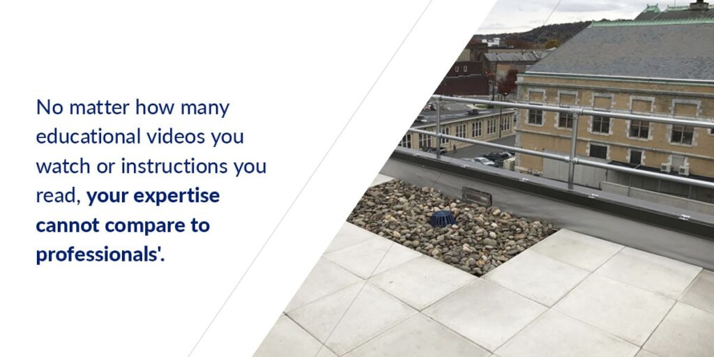 A visual representation of the benefits of professional commercial roof repair, highlighting quality and reliability.