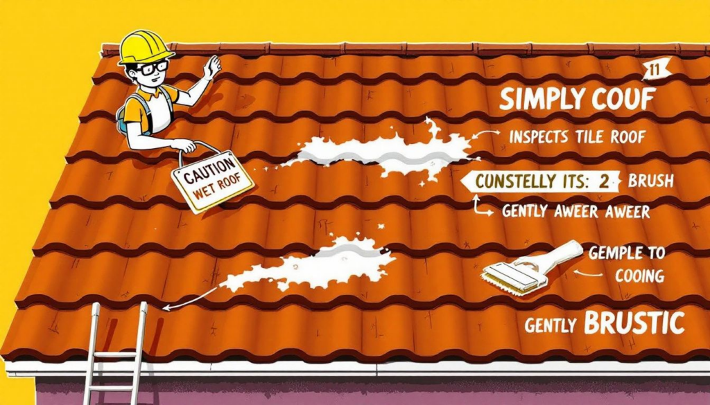 A well-maintained tile roof showcasing preventative maintenance practices.