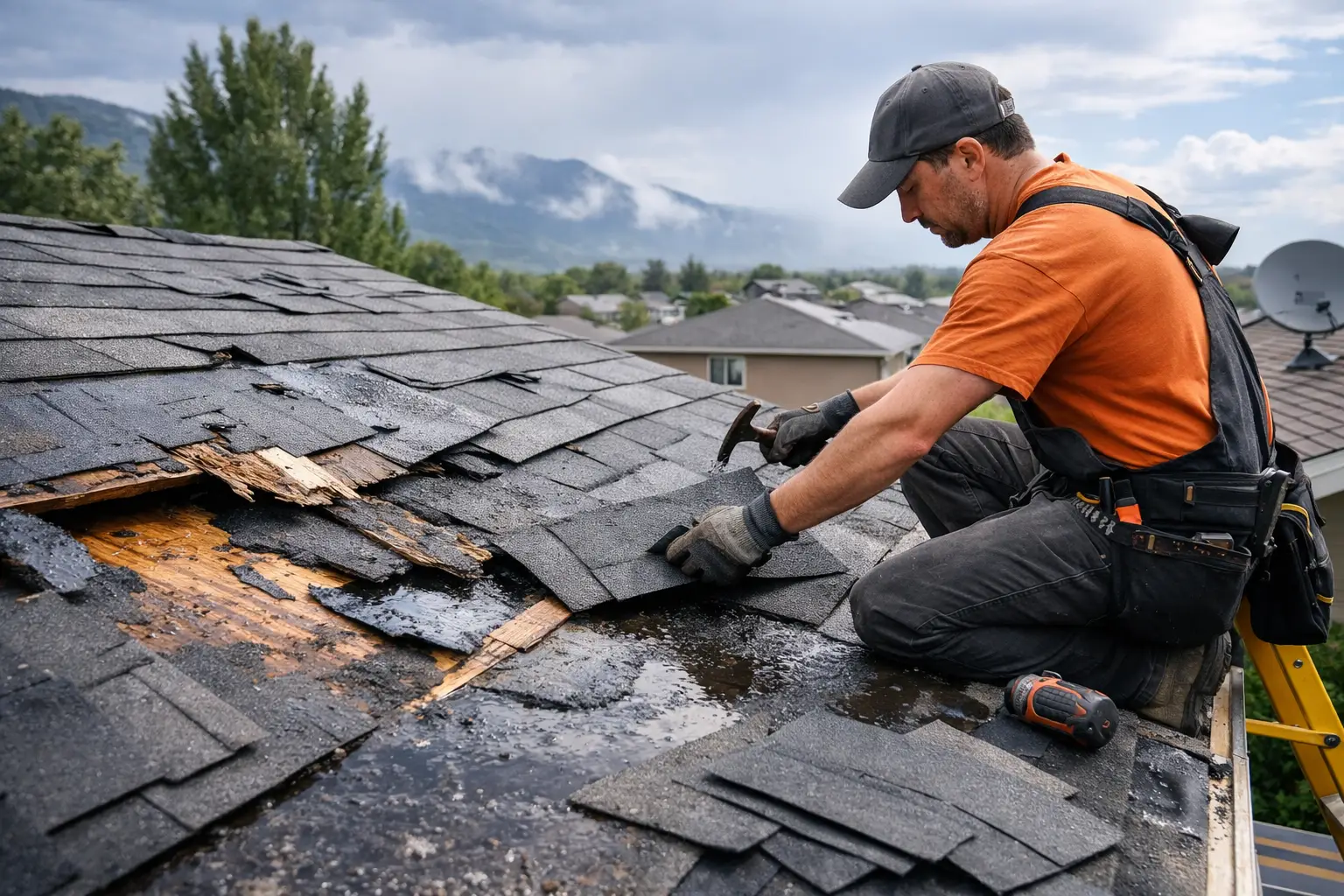 Roof Repair After Monsoon Damage