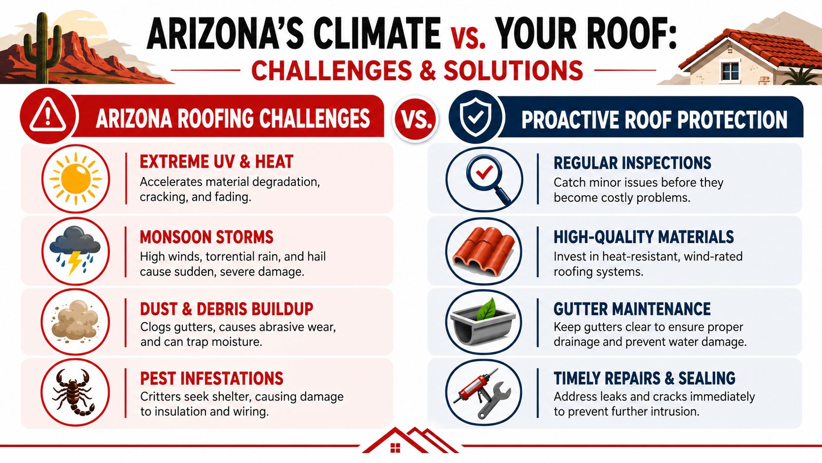 Protecting Your Roof from Arizona's Extreme Climate