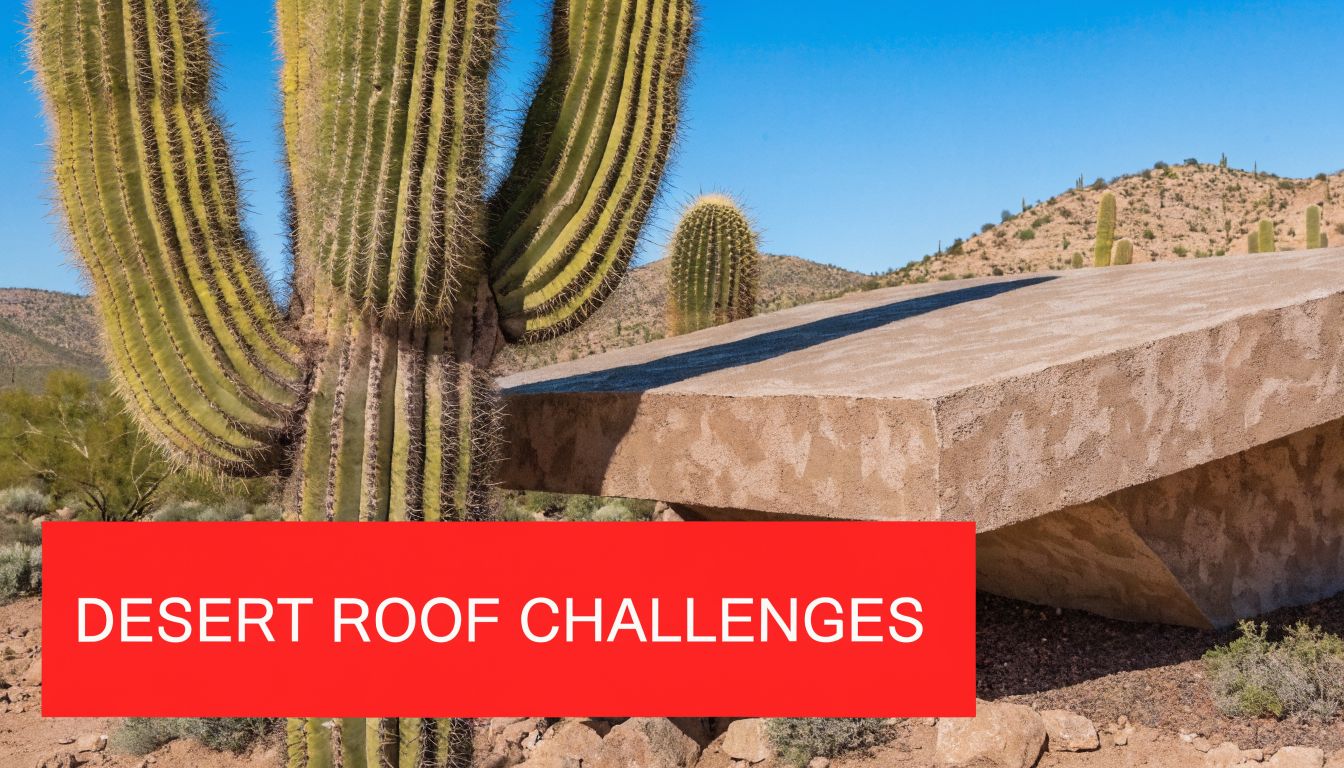 A large saguaro cactus stands beside a modern desert home with a slanted flat roof.