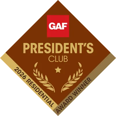 GAF President’s Club 2026 Residential Award Winner